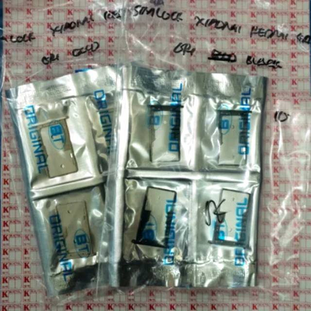 SIMLOCK SIMTRAY TEMPAT KARTU SIM CART XIAOMI REDMI 4A ORIGINAL