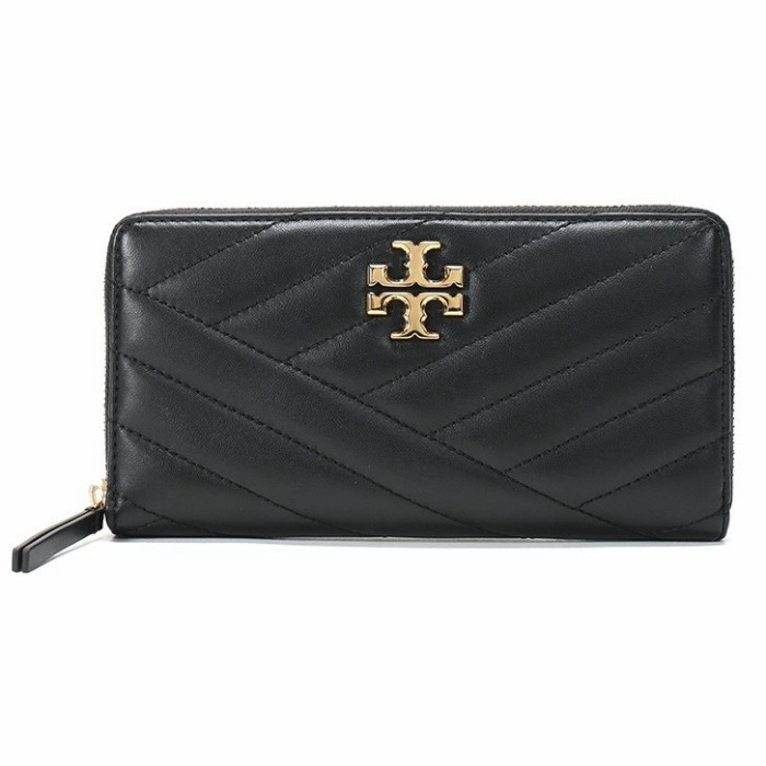 Tory B Kira Chevron Zip Continental Wallet Women Long Purse