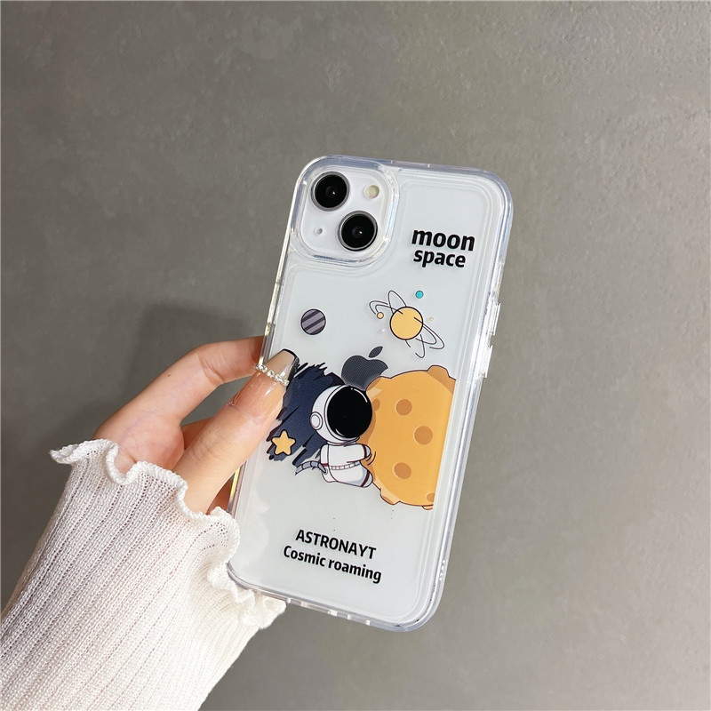 Case TPU Motif Astronot Luar Angkasa 2.0 Cover iphone 13 12 11PROMAX X XS XR XSMAX 7 8PLUS