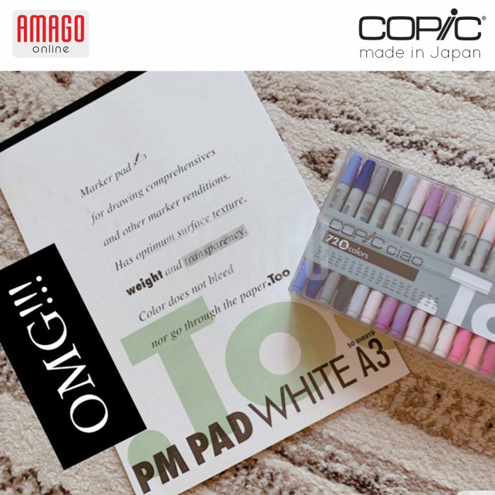 KERTAS COPIC - PM PAD PAPER - A3 SIZE - 50 SHEETS - WHITE - CPAD01