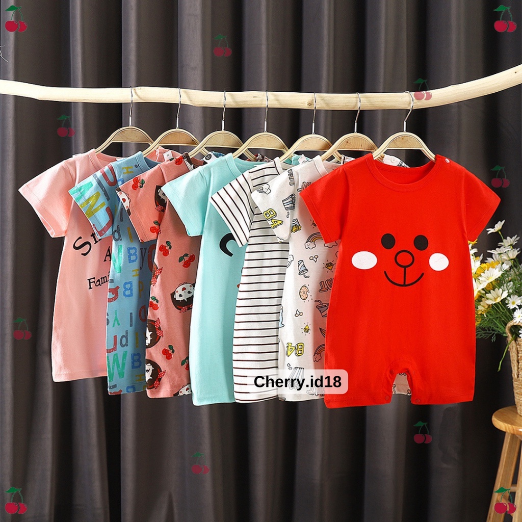 Cherry Jumper Anak  Import / Jumper Kaos Anak Import / Jumper Bayi import - J033