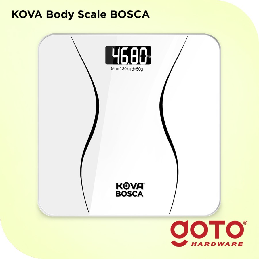 Timbangan Badan Digital GoTo Kova Bosca Body Scale Temperature 180 KG