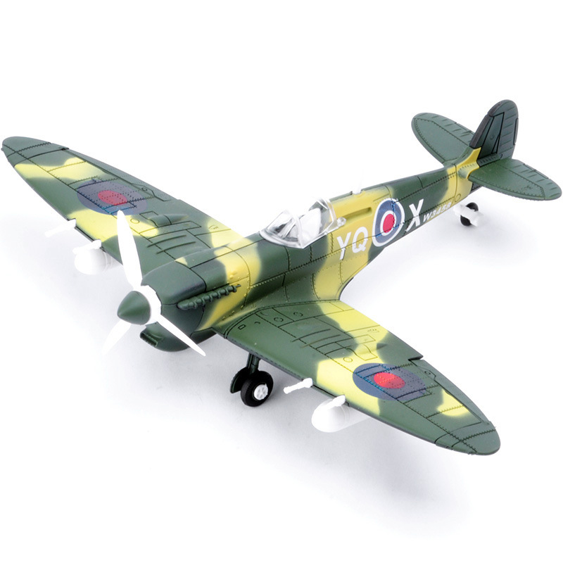 Mainan Rakitan Balok Bangunan Pesawat Tempur 4d Diy 1: 48 WW2 UK Spitfire Fighter