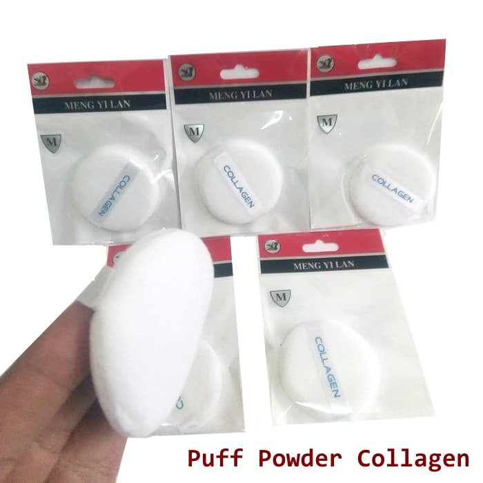 Puff Powder Collagen Spon Bedak Collagen Lembut Dan Halus. Sponge Make Up Collagen