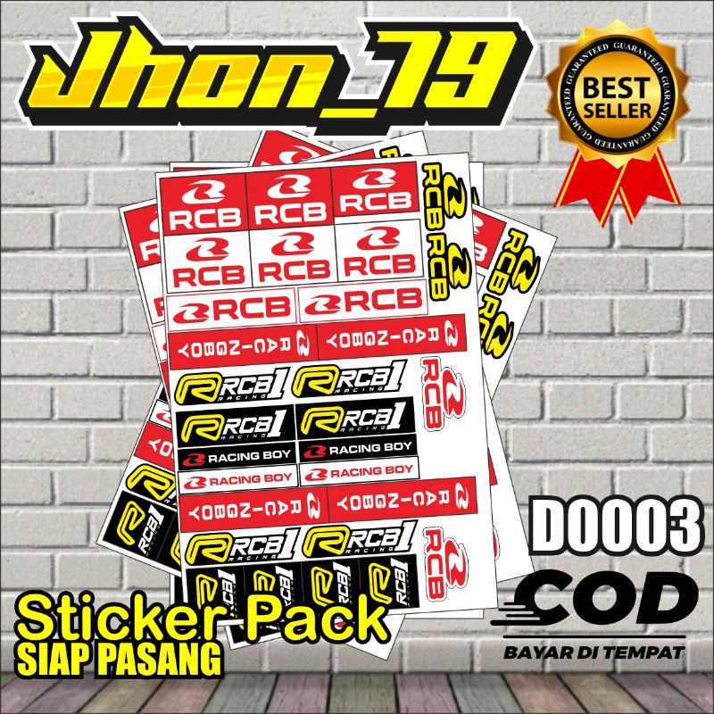 

sticker pack murah logo rcb