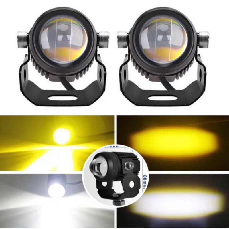 Laser FOGLAMP D2 Superbright Hi Loo Lampu Tembak Laser Universal Motor dan Mobil