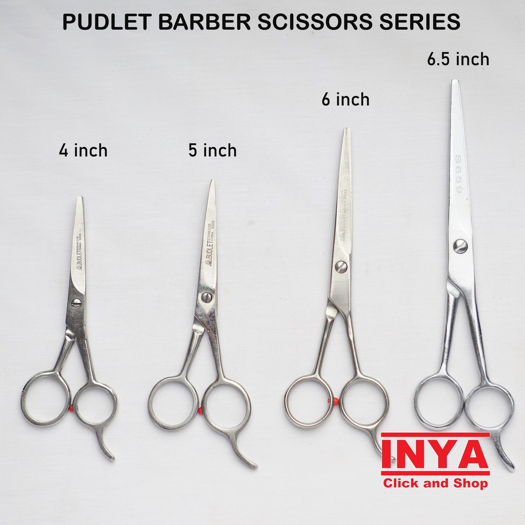 GUNTING RAMBUT BUDLET 559 - 5 inch STAINLESS BARBER SCISSORS