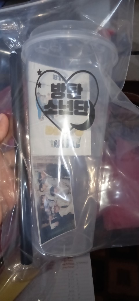 Bts Reusable Cup Logo Hati