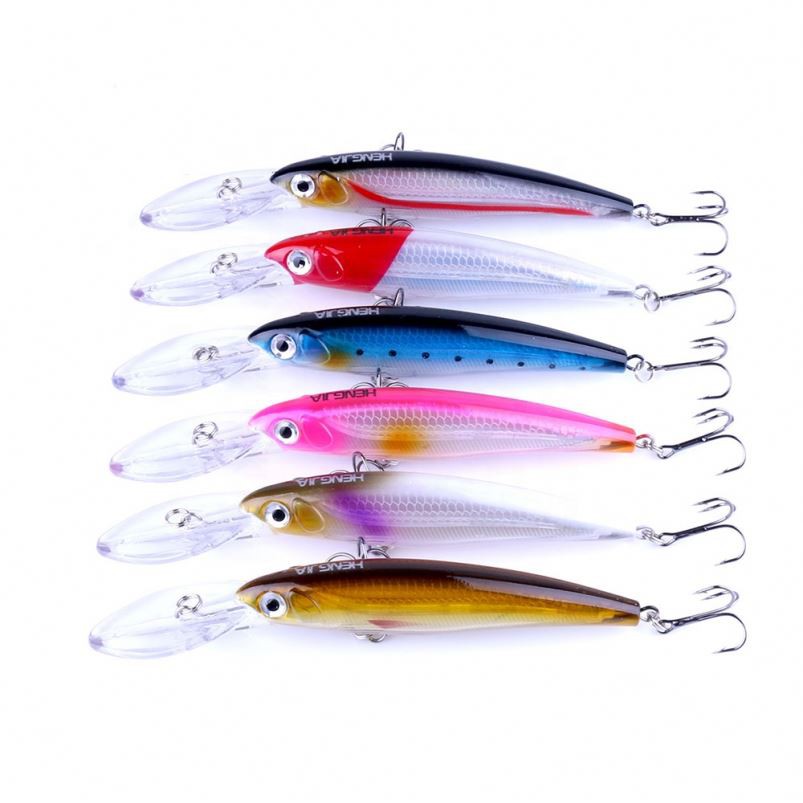 Umpan Pancing Minnow Bait 3D Eyes Fishing Lure Casting Laut Buatan Umpan Mancing Laut Termurah Baru