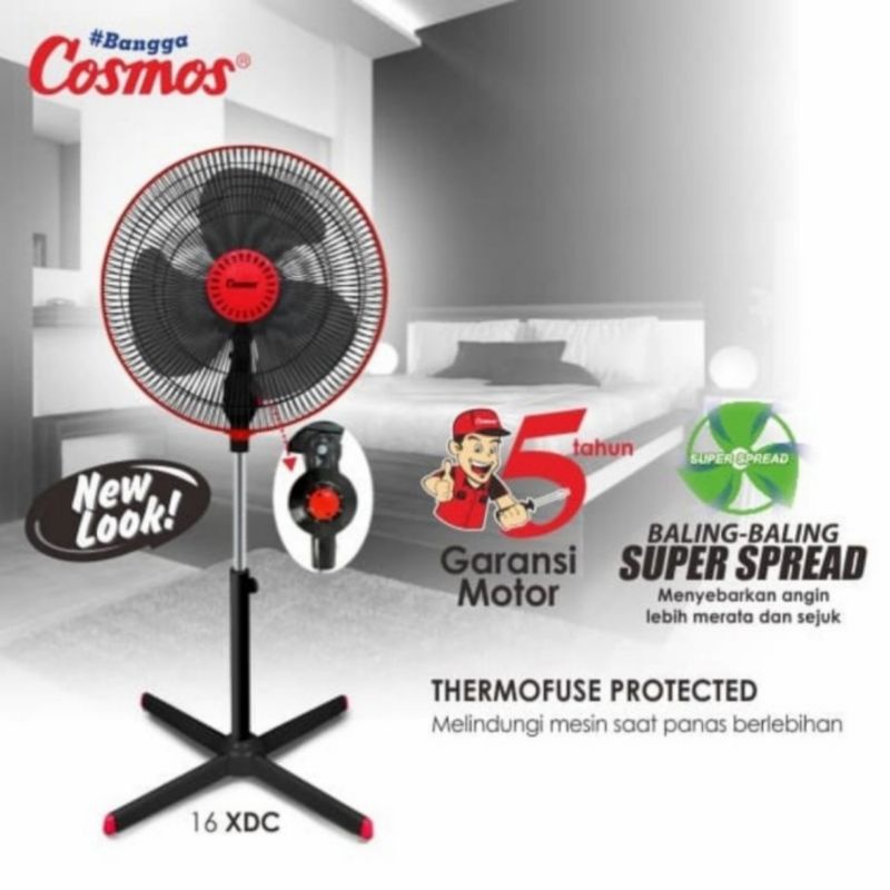 COSMOS STAND FAN 16-XDC / KIPAS ANGIN COSMOS 16 XDC / 16XDC