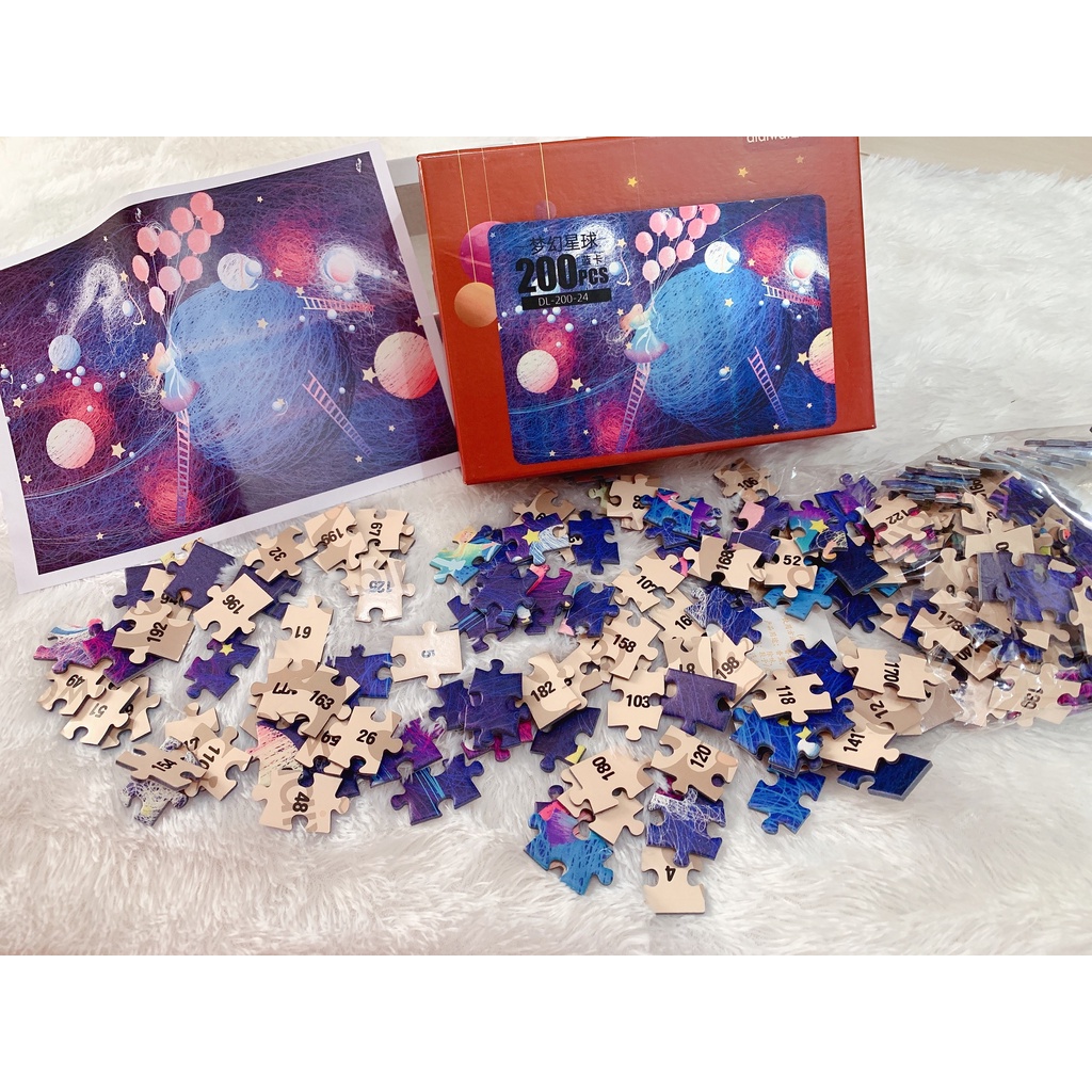 Puzzle Jingsaw 200pcs Mainan anak Uk.38x26cm