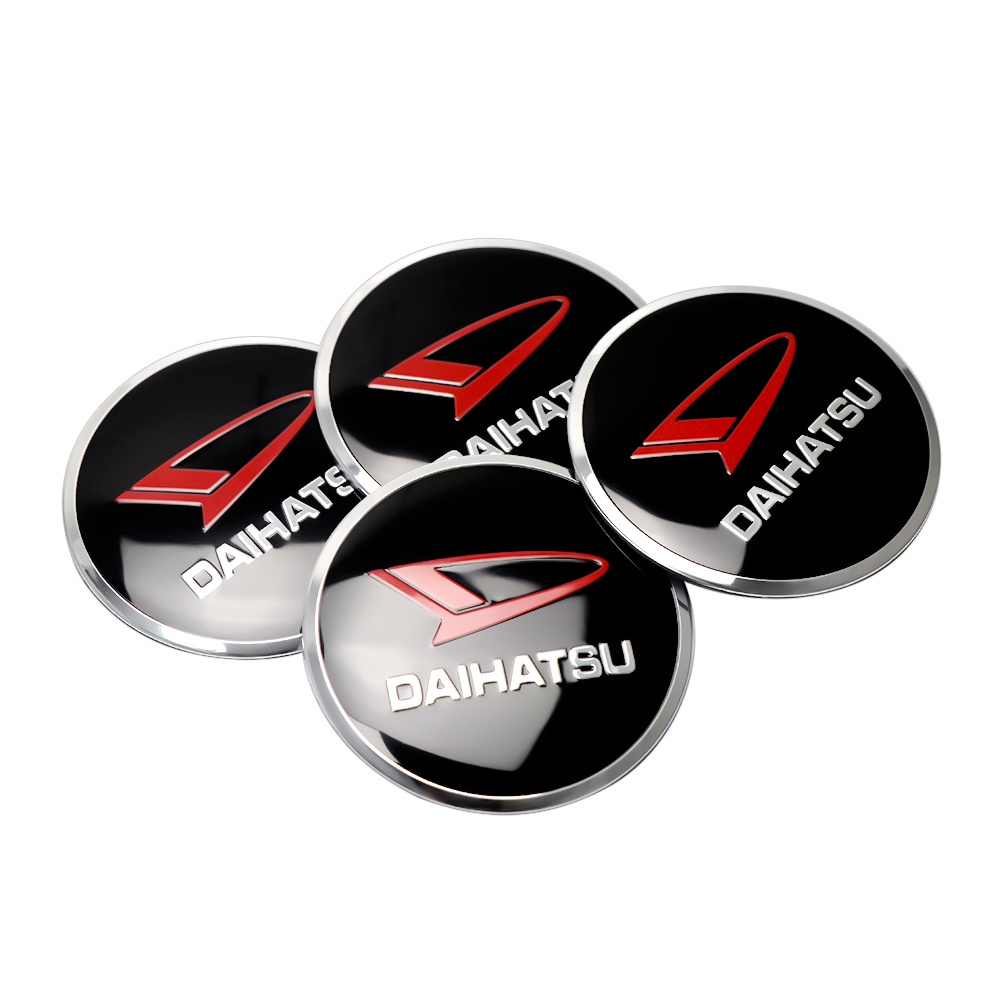 4pcs Stiker Emblem Daihatsu 56mm Untuk Dekorasi Velg Mobil Rocky Ayla Xenia taruna