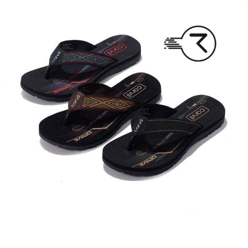 CARVIL Pria || Sandal Jepit pria CARVIL Original 100%