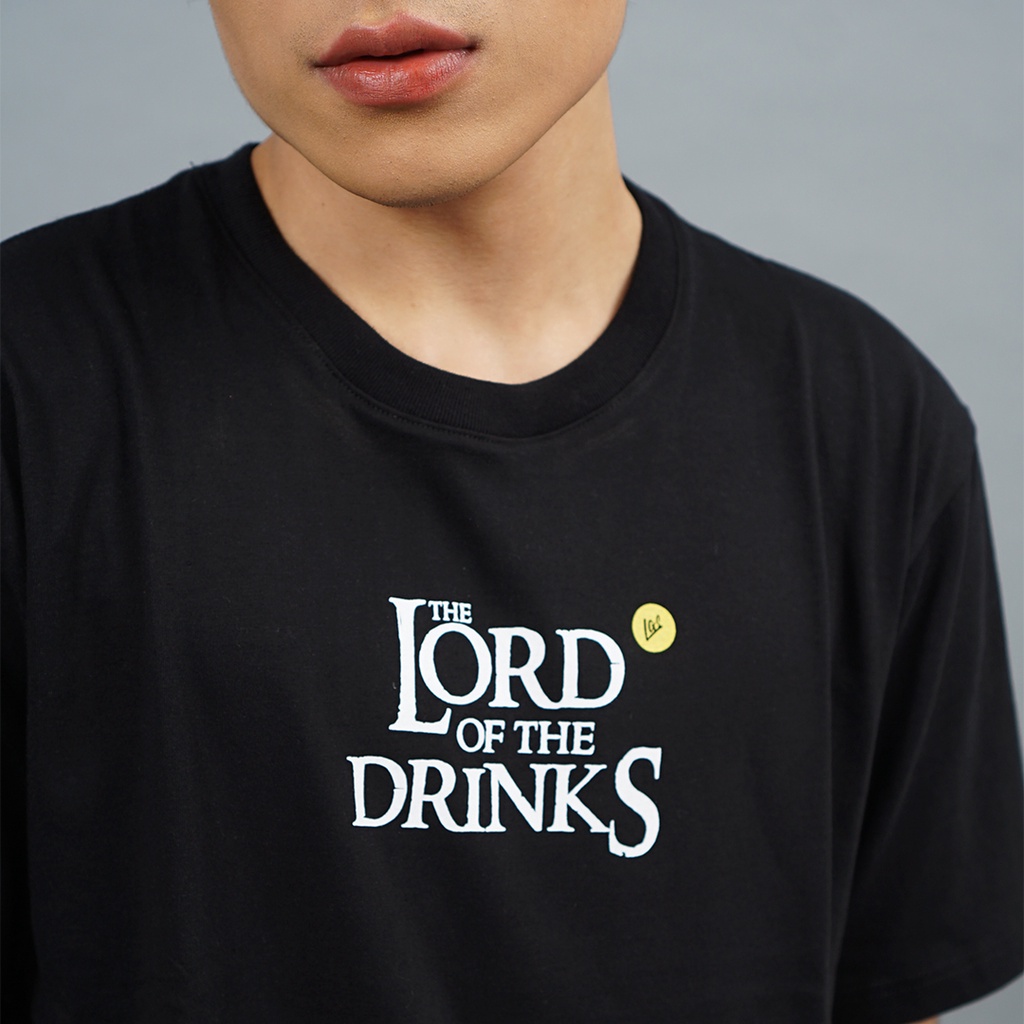 LGS Street - Lord Of The Drinks - Kaos - Streetwear - Hitam - Black - Unisex - ST.30.H049.003