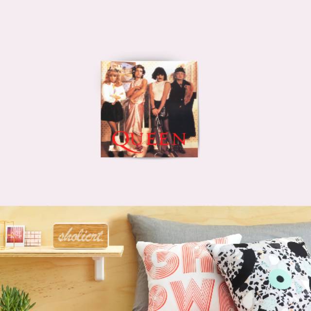 POSTER QUEEN HIASAN DINDING POSTER KAYU WALLPAPER BAND MUSIC QUEEN Q06