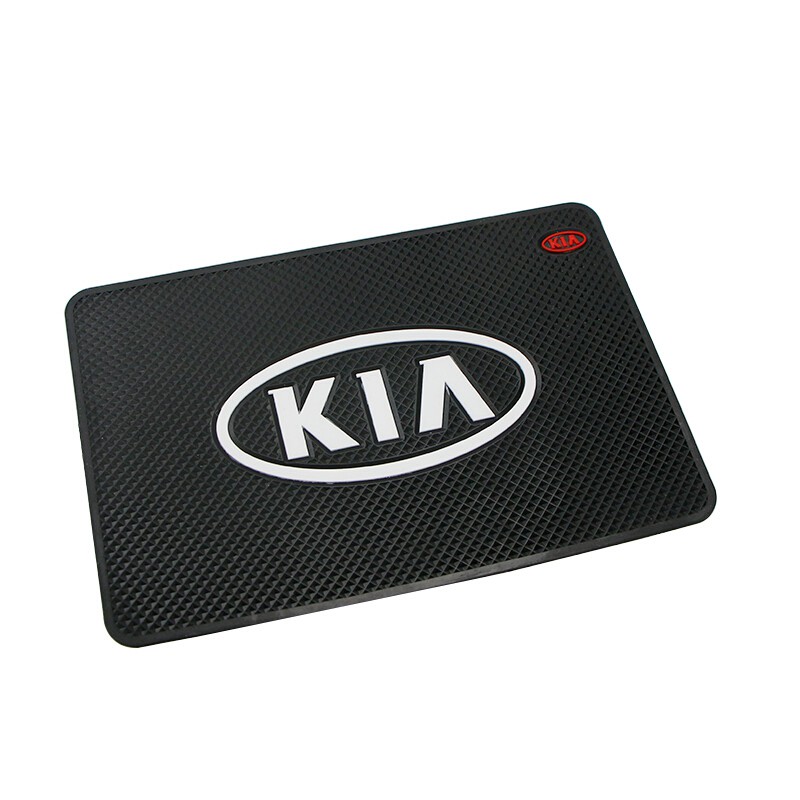 Non-slip Mat Dashboard Mobil Tikar Lengket untuk Kia logo RIO K5 k3 K2 Picanto Rio Soren Sportage Sorento KX3 KX5 K3S