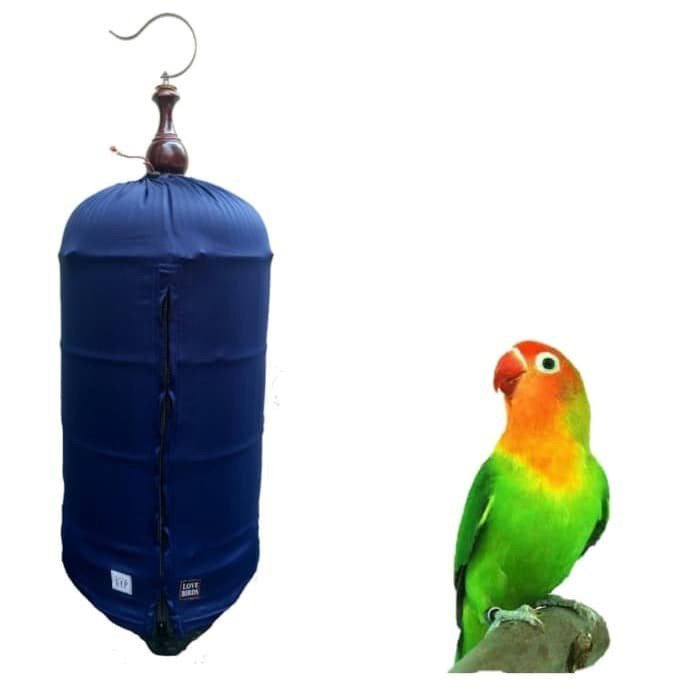 Kerodong Sangkar Burung Lovebird / Sarung Burung Lovebird - Biru