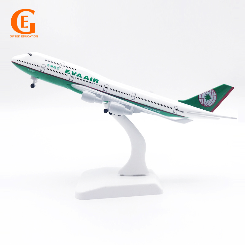 Taiwan Eva Air Boeing 747model Pesawat Die-cast Alloy Metal B747 Airplane Airlines Airways Model Pesawat 16CM/20CM