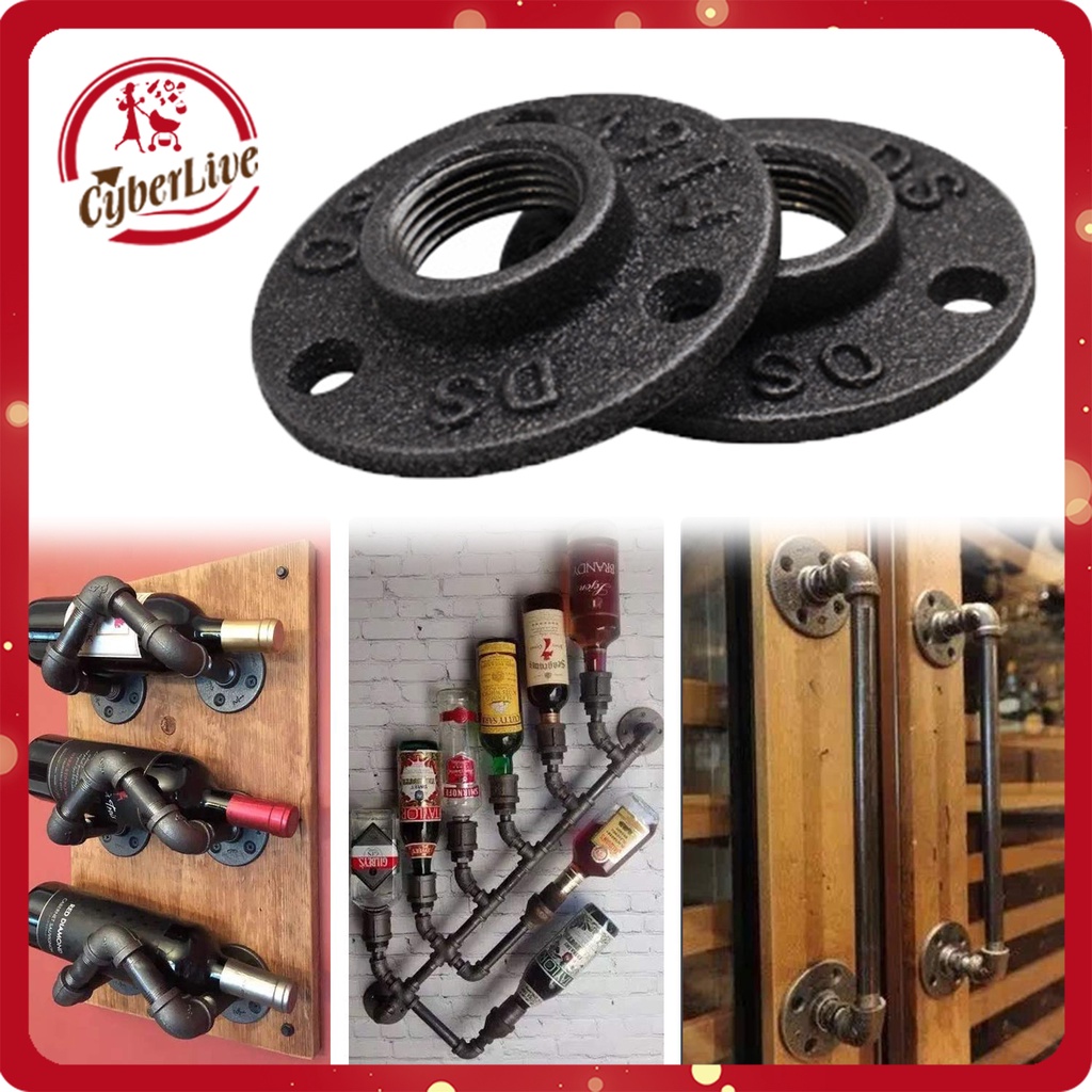 Flange Drat Dalam Industrial Anti Karat Floor Threaded Pipe Fitting Floor Flange Cast Iron Pipe