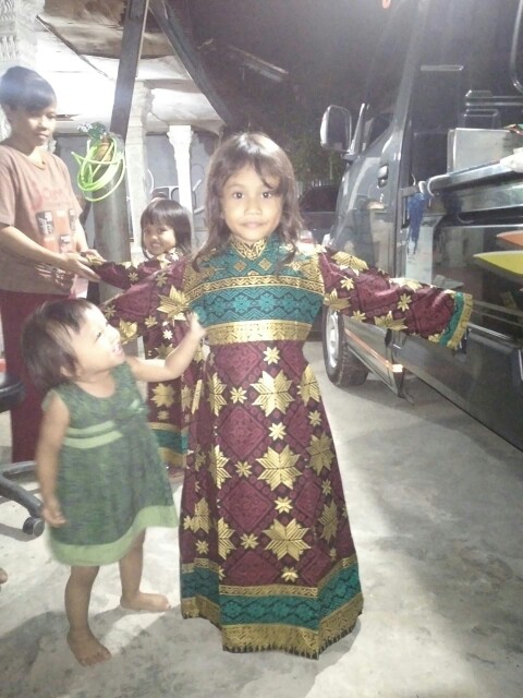 Gamis Anak Batik Songket Palembang