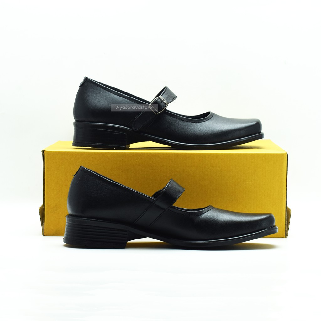Sepatu Pantofel Sekolah Paskibra Wanita Formal Ukuran Besar Jumbo 36 44 Bahan Kulit - Xima XPK