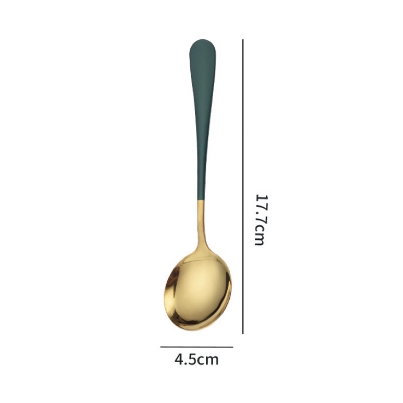 SENDOK BULAT KOREA SENDOK MAKAN SENDOK SUP / SOUP SPOON / DESSERT SPOON SENDOK STAINLESS STEEL