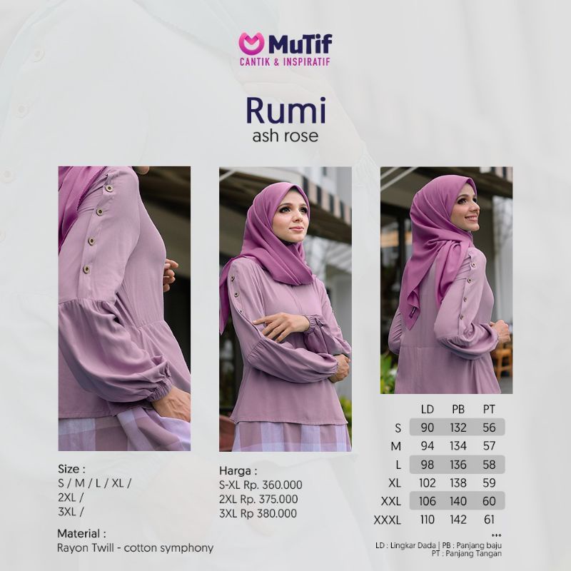 RUMI | DISKON GAMIS MUTIF TERBARU | ASH ROSE - SPRAY GREEN | GAMIS POLOS MOTIF KOTAK