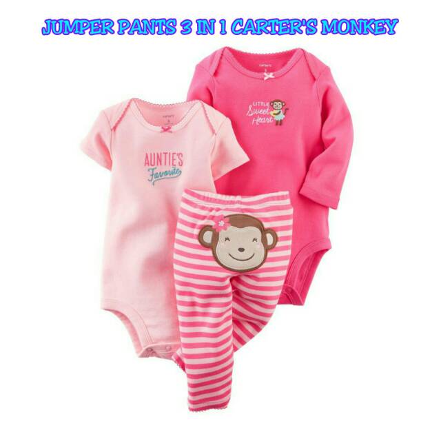 JUMPER PANTS 3 IN 1 CARTER'S MONKEY