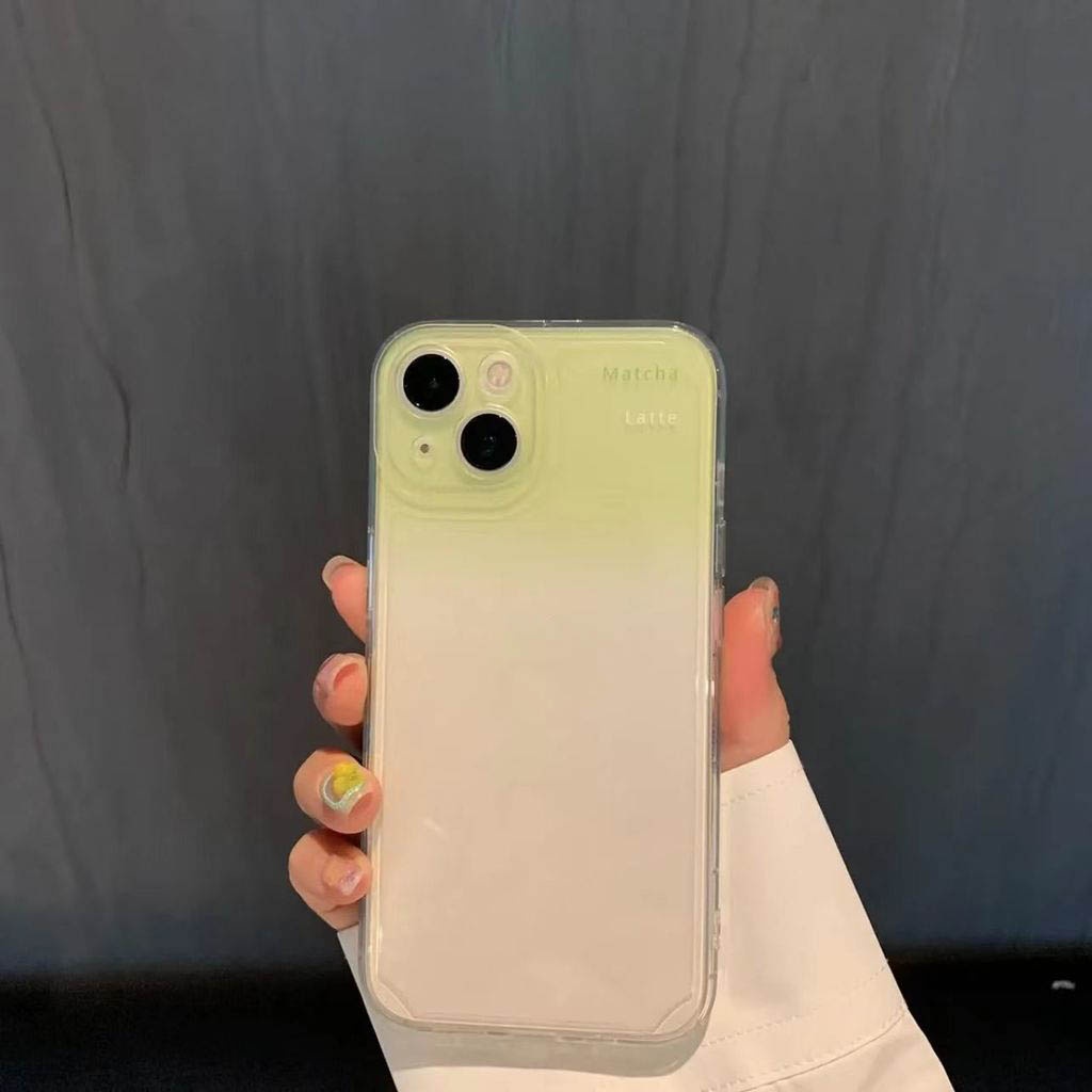 Case Transparan Warna Gradasi Untuk iphone 12 13 11 Pro Max X Xs Max Xr