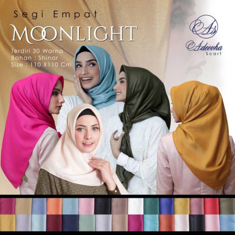 jilbab segiempat moonlight adeeva/jilbab segiempat/jilbab segiempat polos/jilbab sinar