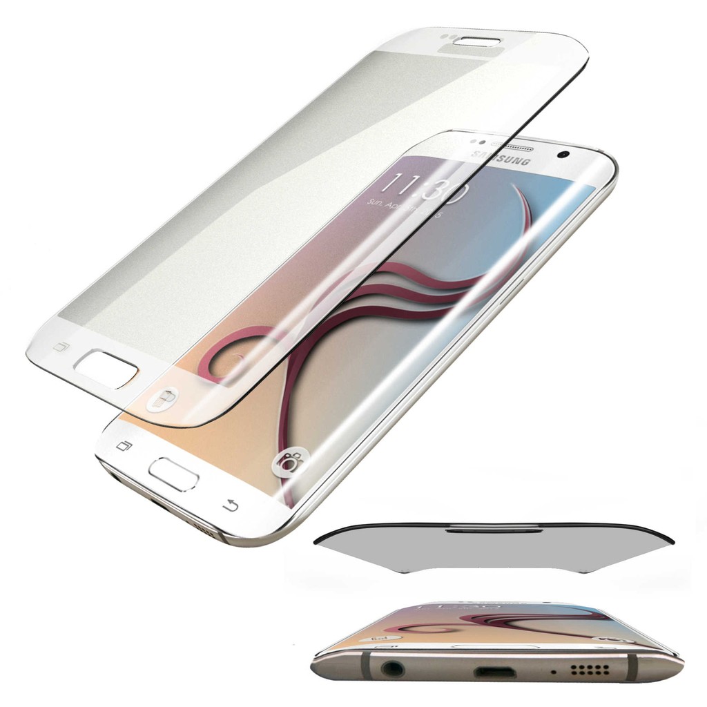 Full Cover Curve Melengkung Tempered Glass for Samsung Galaxy S6 Edge.