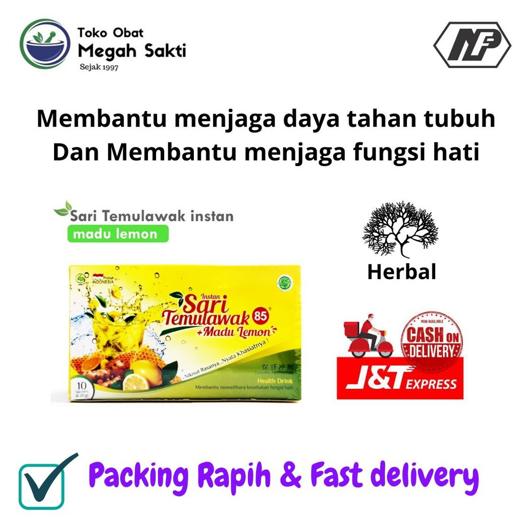 

Sari Temulawak 85 Instan Plus Madu Lemon - Menjaga Kesehatan Tubuh