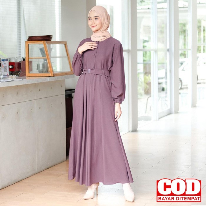 TERBARU       Muslim Murah Sandira GMS01 cantik Wanita Gamis Dress Baju Terbaru keki