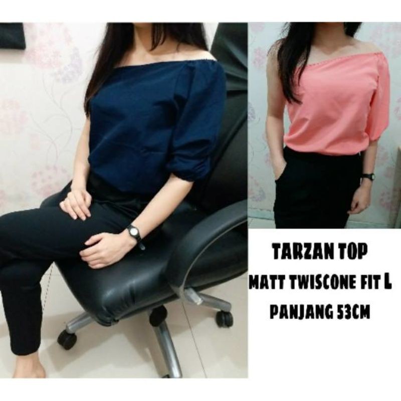 eReX FASHION Tarzan top Bahan twiscone fit L 1H