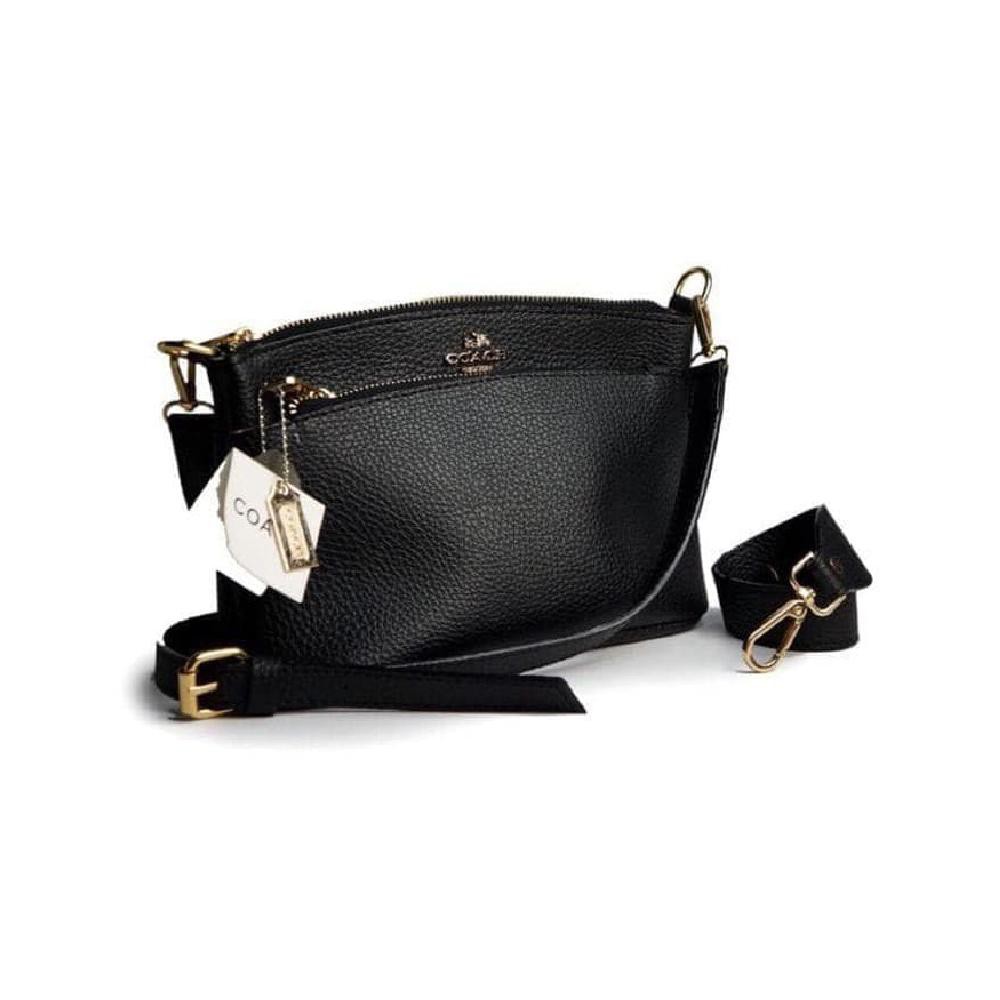 Tas wanita sling bag Import Coach - Hitam