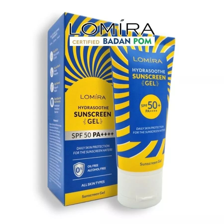 *galerybeautysemarang* LOMIRA Hydrasoothe Sunscreen Gel SPF50 PA++++