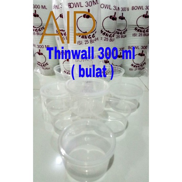 Terbaru Thinwall 300 ml box container kotak makanan plastik