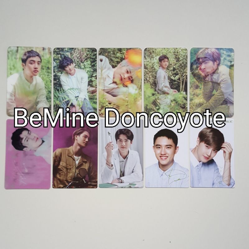 EXO NATURE REPUBLIC LENTICULAR PHOTOCARD D.O KYUNGSOO CHANYEOL BAEKHYUN SUHO SEHUN KAI CHEN XIUMIN