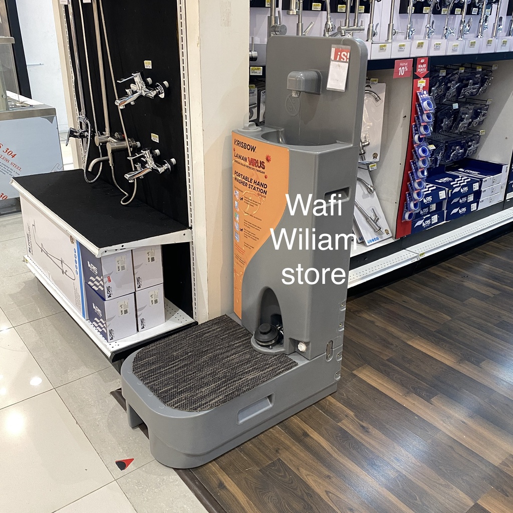 Krisbow Wastafel Portable Tempat Cuci Tangan Injak