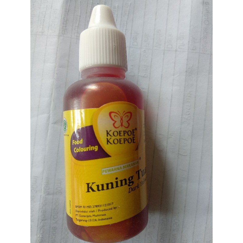 

Pewarna Kuning Tua 30 ml Koepoe