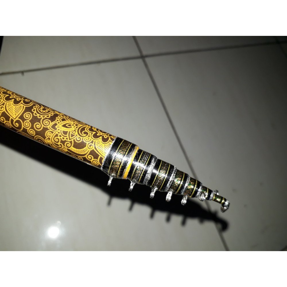 Joran Pancing / Tegek Oregon Batik 360 Sudah Kolong + Reel Seat