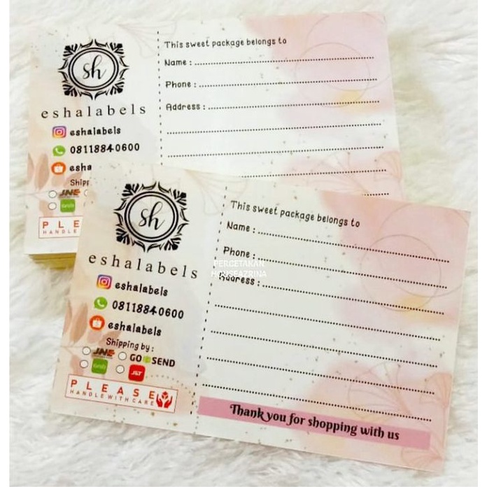 

STIKER PENGIRIMAN GLOSSY ~ SIZE 10X15CM