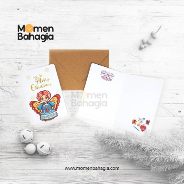 

Kartu Ucapan Natal Peri + Amplop Vintage (Kartu Natal Murah Bagus)