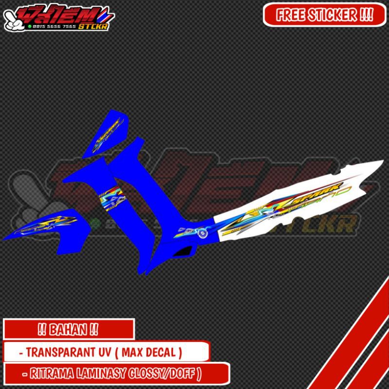 Striping Vega R Transparan Lama Kotak