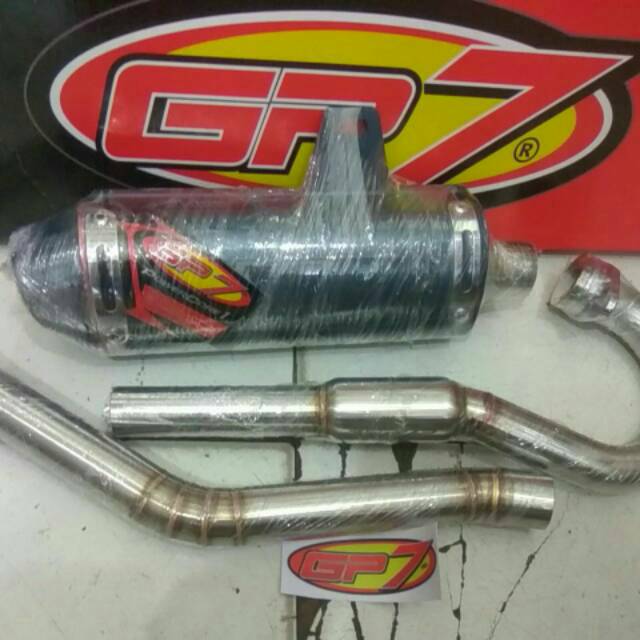 KNALPOT RACING GP7 CNC STANDART KOMPETESI KLX 150 D-TRACKER