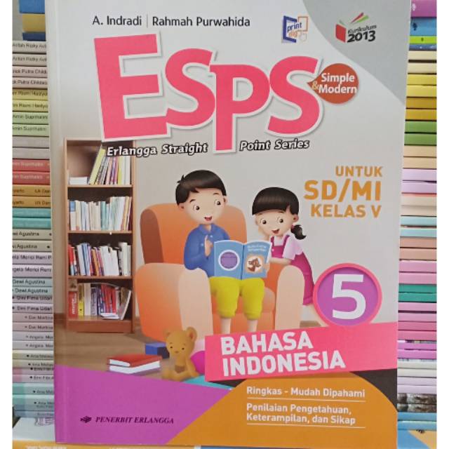 Esps Bahasa Indonesia Kelas 5 Sd Mi Erlangga K13n Revisi Shopee Indonesia