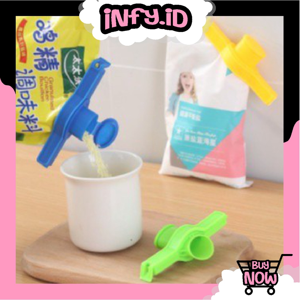 INFY - Klip Segel Plastik Penutup Makanan Clip Penjepit Kemasan Snack Makanan Food Sealer Murah Best Qualit R500 R631