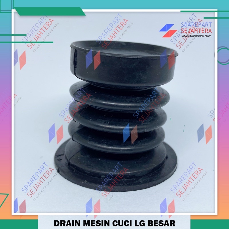 KARET KLEP BELOW DRAIN PEMBUANGAN MESIN CUCI LG BESAR 2 TABUNG