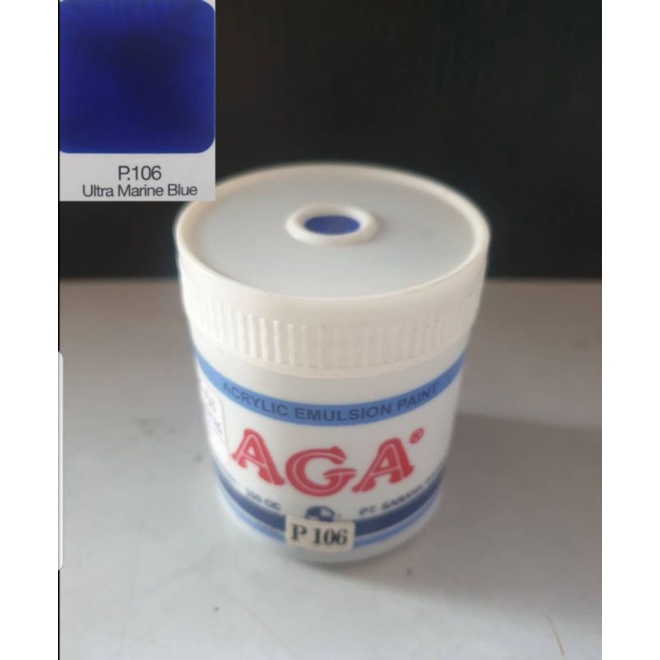 Cat dekorasi/poster aga 100 cc warna ultra marine blue P106