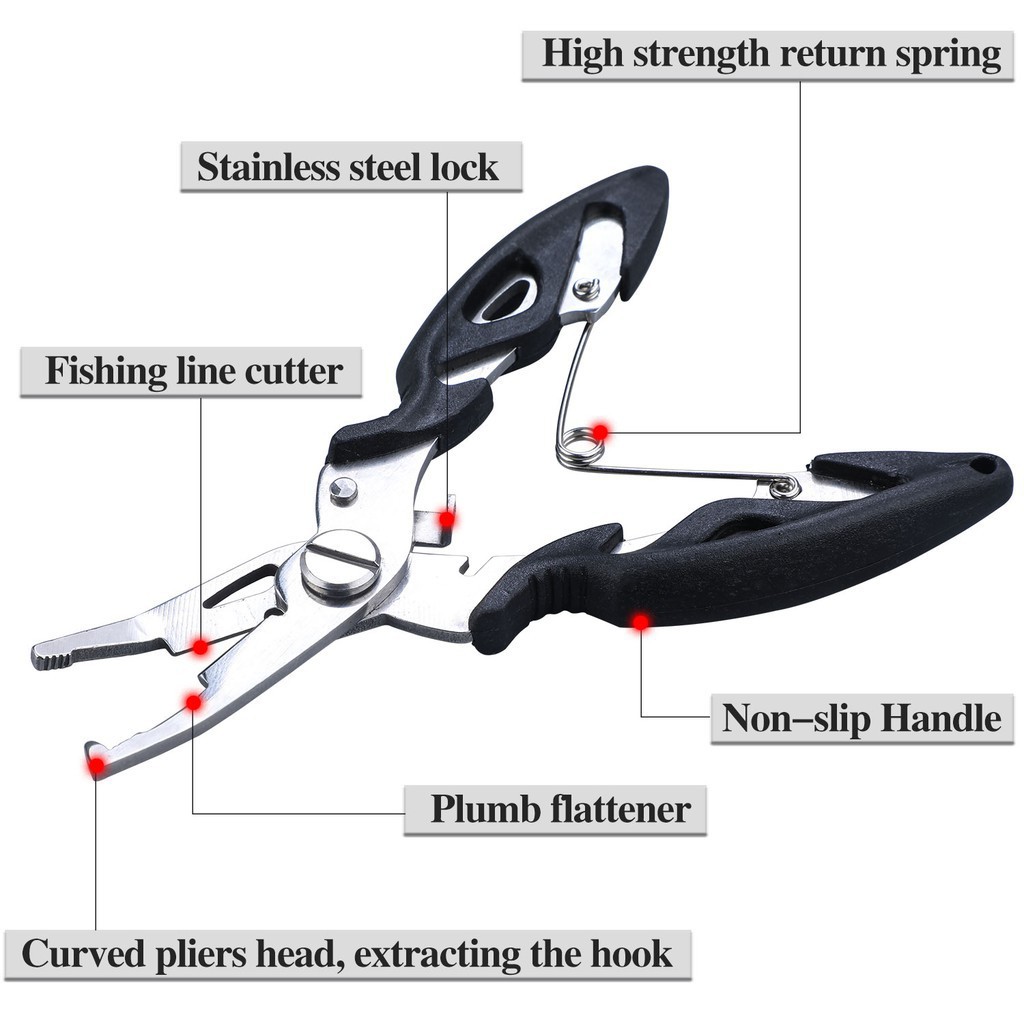 Ikan Grip Set Plier Penjepit Bibir Ikan Tang Mancing Alat Jepit Fishing Gear Bibir Ikan Plus Tang Kail